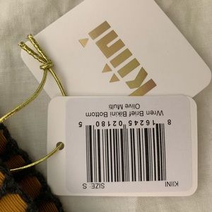 KIINI SMALL  OLIVE MULTI WREN BIKINI BOTTOM